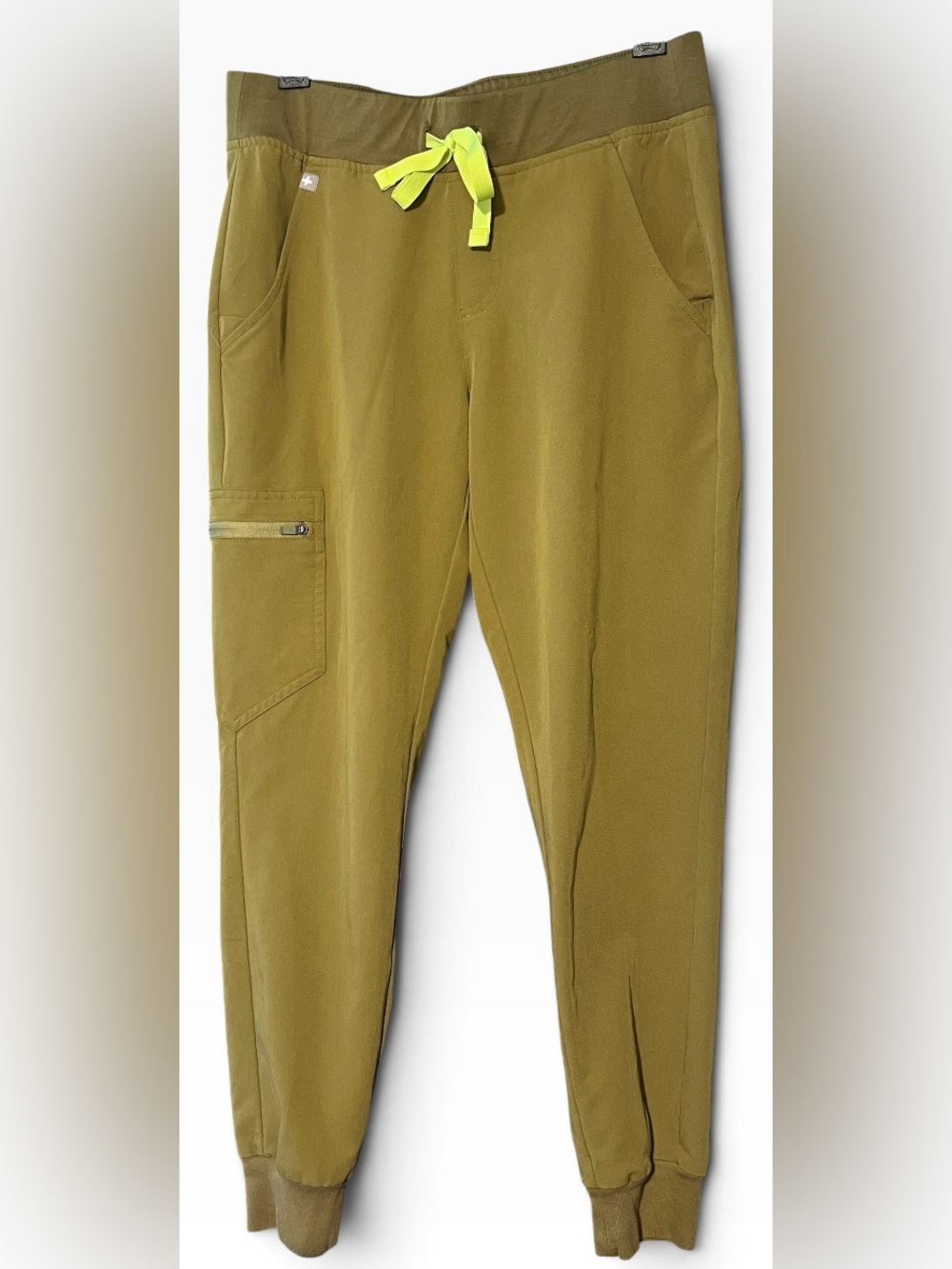 💚💛FIGS Zamora Jogger Scrub Pants. Martini Olive. Size-Small-Petite. EUC